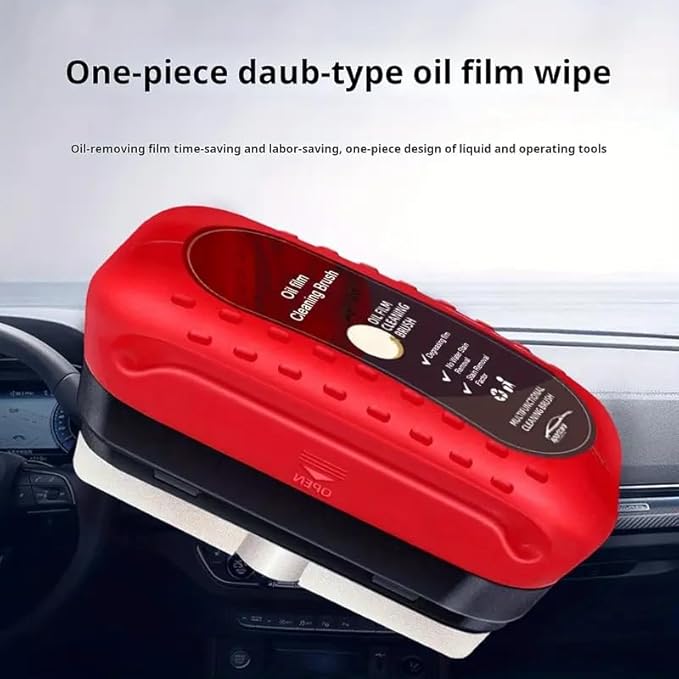 Car Window Oil Film Remover, Automotive Oil Film Cleaning Brush.