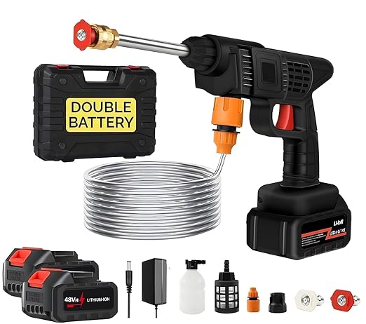 Cordless Portable High Pressure Car Washer Gun