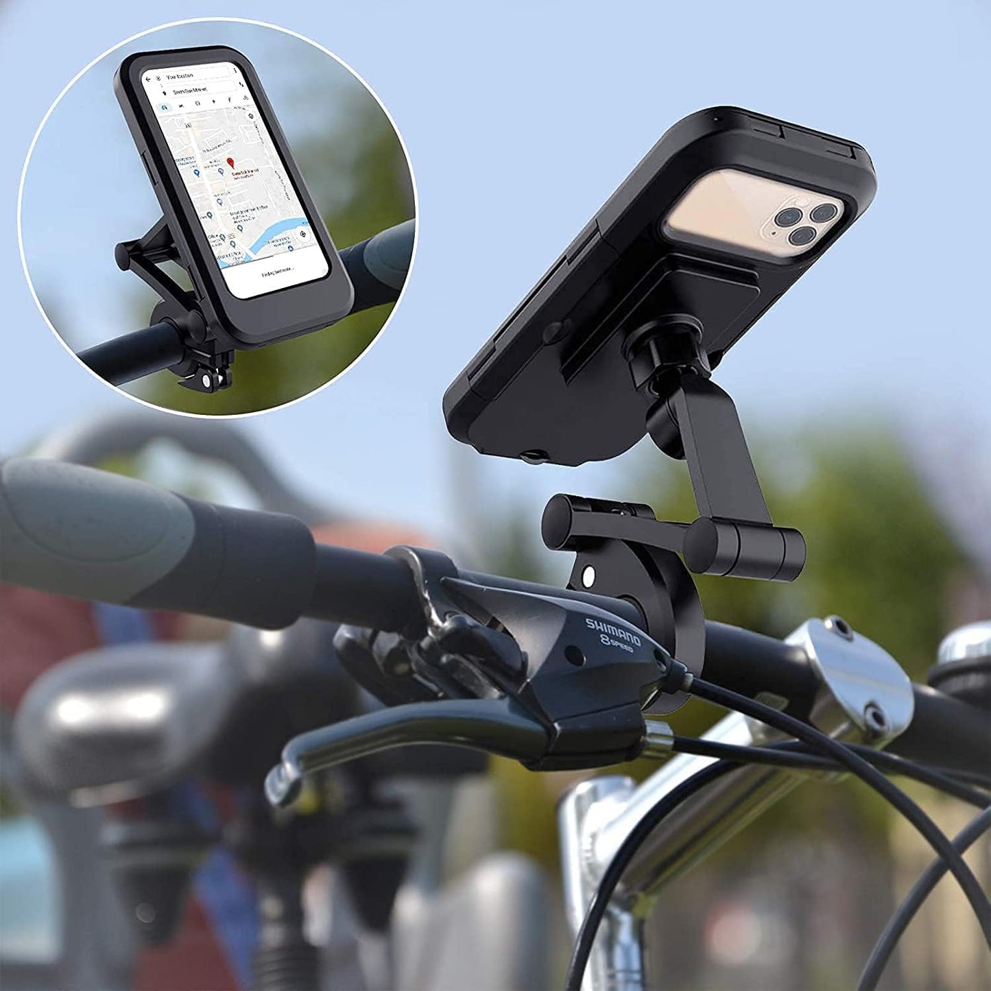 Water proof foldable bike Mobile Holder