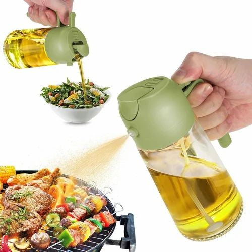 2 In 1 Oil Spray And Pour Dispenser, For Home