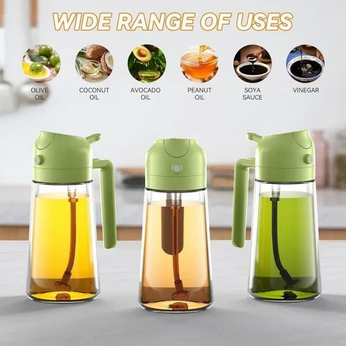 2 In 1 Oil Spray And Pour Dispenser, For Home