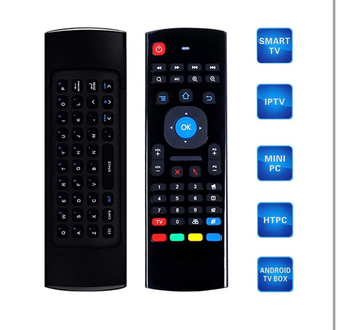 Air Fly Mouse Universal Remote with Keyboard & Intelligent IR Learning