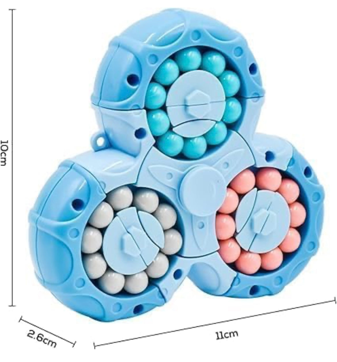 Magic Bean Rotating Cube, Creative Finger Cube Puzzle Toy, Handheld Spinner Decompression Toy