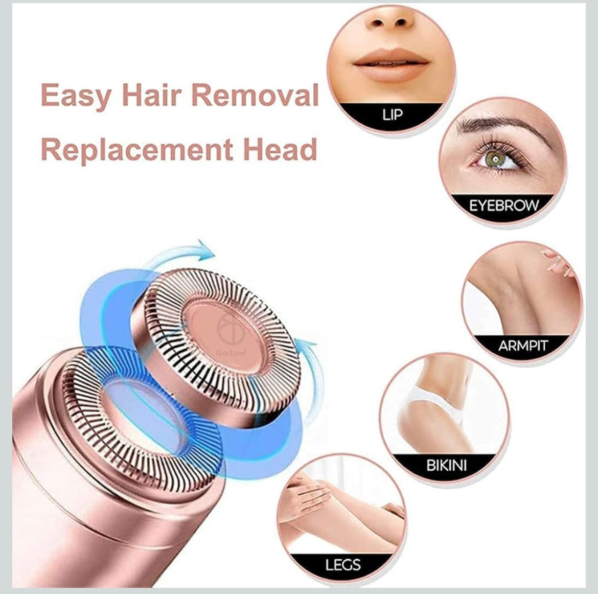 Hair Remover For Women Skincare Lipstick Shape Mini Epilator trimmer Machine for face, Upper Lip, Chin, Eyebrow, etc. with Battery (White)