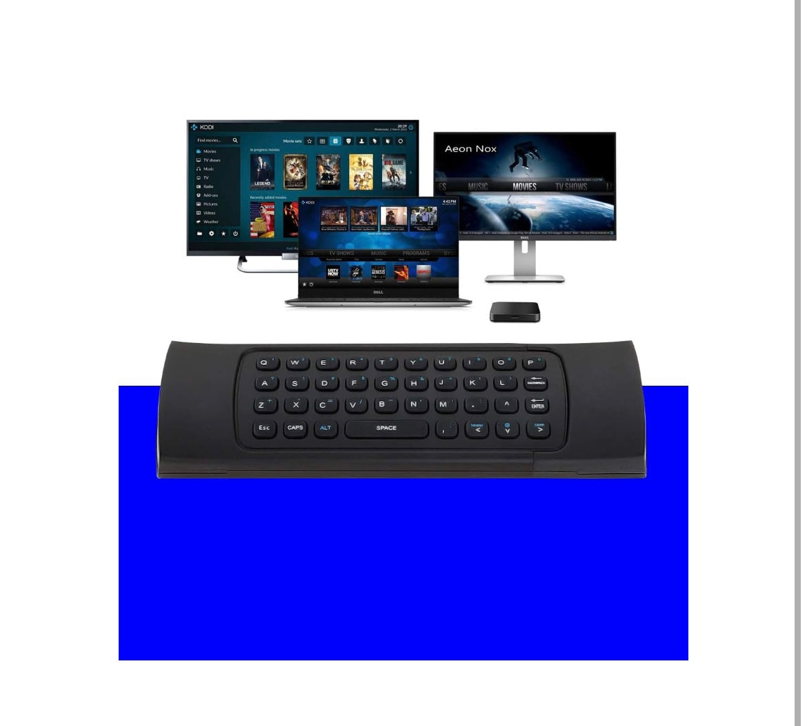 Air Fly Mouse Universal Remote with Keyboard & Intelligent IR Learning