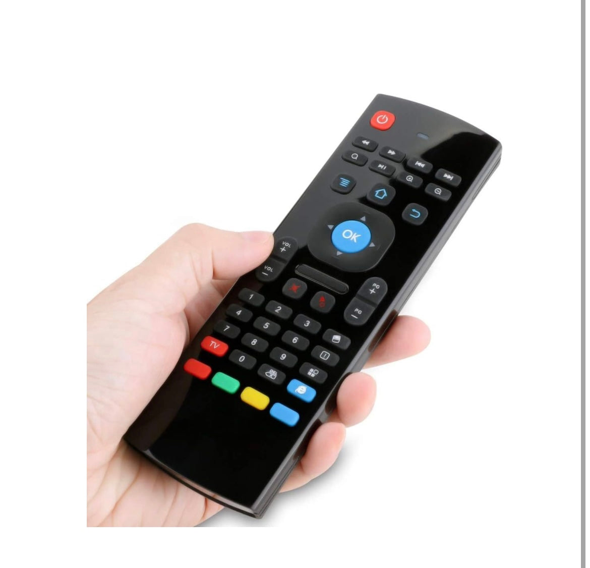 Air Fly Mouse Universal Remote with Keyboard & Intelligent IR Learning