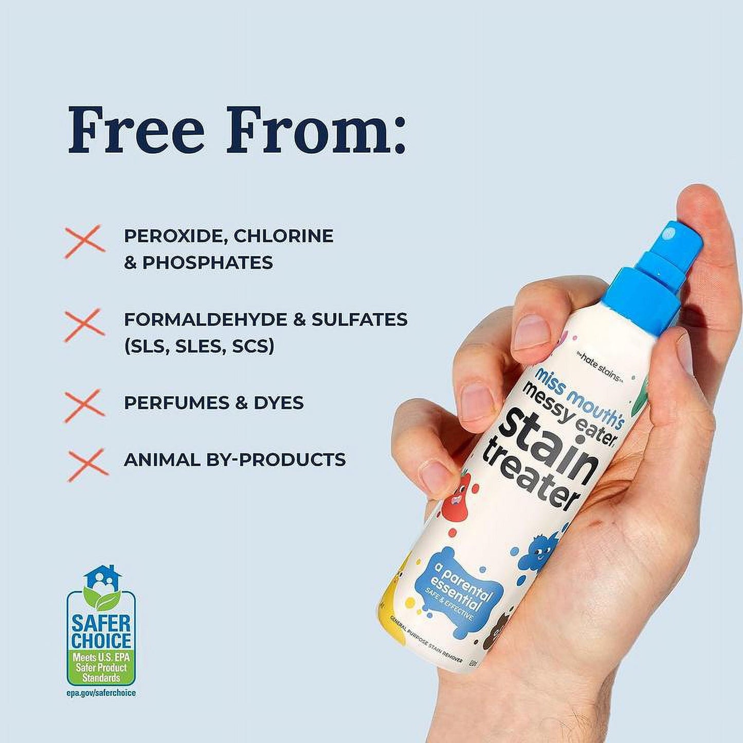 Clothes Stain Treater Spray - Fabric remover for spots on clothes, stain remover