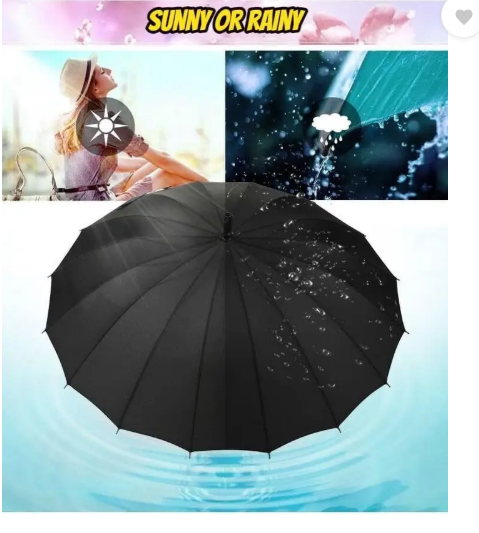 SWORD STYLE UMBRELLA Sword-Design Automatic Large Coverag Umbrella (Black)