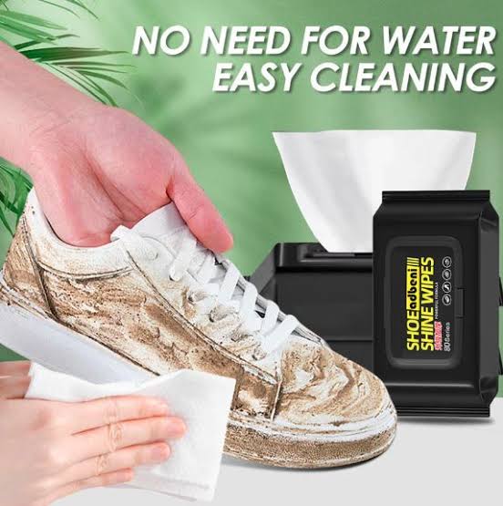 Natural Sneaker & Shoe Cleaner Wipes - 1 Packs of 80 - Portable Sneakers Cleaner Shoe Wipes Quickly Remove Dirt & Stains