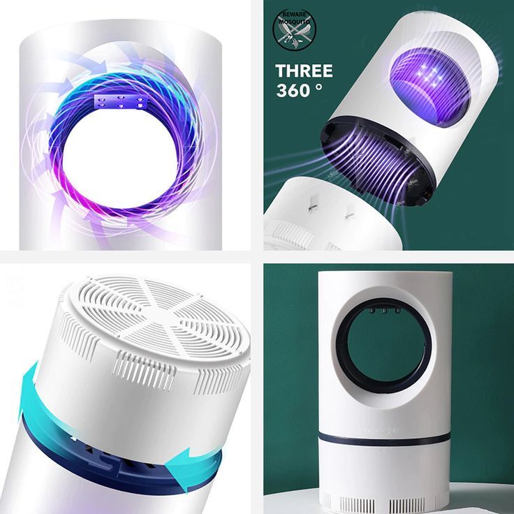 Mosquito Killer Inhalation Mosquito Trap Lamp Electronic Mosquito Zapper LED Trap Lamp Strong Suction Fan USB Powered