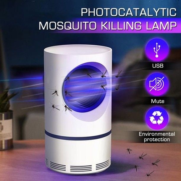 Mosquito Killer Inhalation Mosquito Trap Lamp Electronic Mosquito Zapper LED Trap Lamp Strong Suction Fan USB Powered