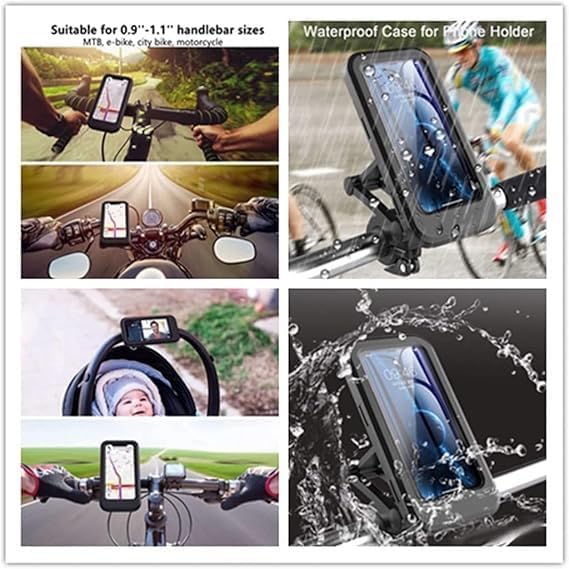 Water proof foldable bike Mobile Holder