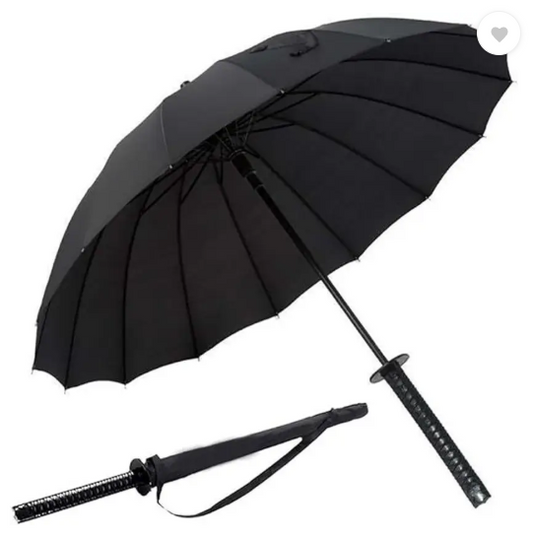 SWORD STYLE UMBRELLA Sword-Design Automatic Large Coverag Umbrella  (Black)